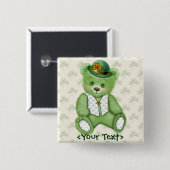 Irish Teddybear - Green Button (Vorne & Hinten)