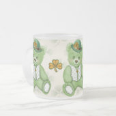Irish Teddybear - Green Mattglastasse (Vorderseite Links)