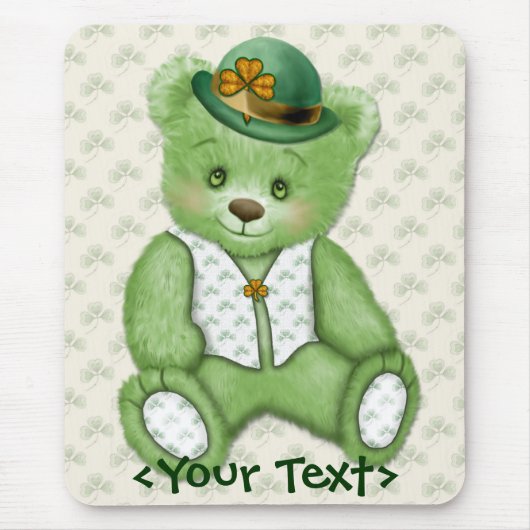 Irish Teddybear - Green Mousepad (Vorne)