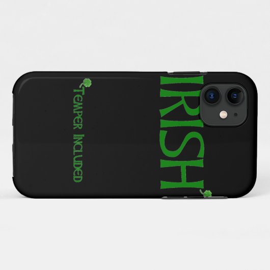 Irish Temper inbegriffen Case-Mate iPhone Hülle (Rückseite (Horizontal))