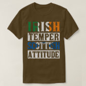 Irish Temper Scottish Attitude St Patrick's Day Sc T-Shirt (Design vorne)