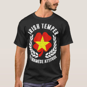 Irish Temper Vietnamese Attitude Flag St Patricks T-Shirt