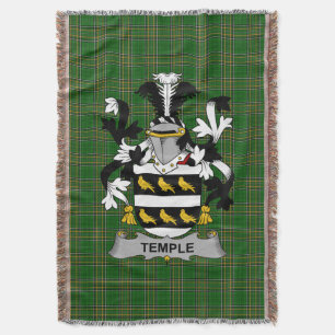 Irish Temple Coat of Arms Familienwappen Irland Decke