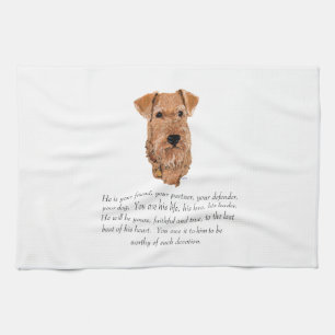 Irish Terrier Andenken - Männlich Küchentuch