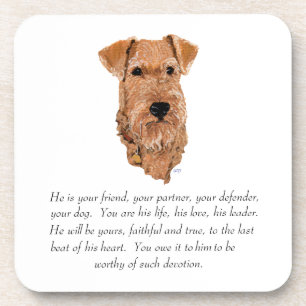 Irish Terrier Andenken - Männlich Untersetzer