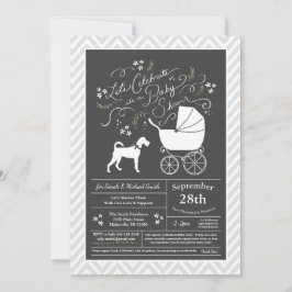 Irish Terrier Baby Shower Gender Neutral Einladung
