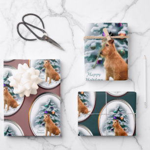 Irish Terrier Christmas Geschenke Geschenkpapier Set