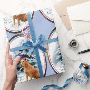 Irish Terrier Christmas Geschenkpapier