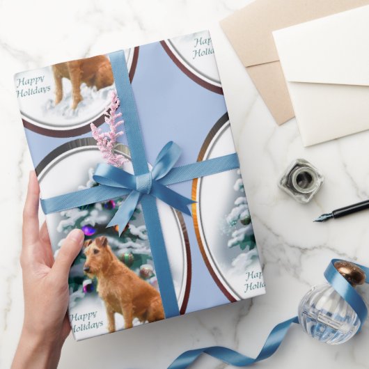 Irish Terrier Christmas Geschenkpapier (Schenken)