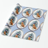 Irish Terrier Christmas Geschenkpapier (Ungerollt)