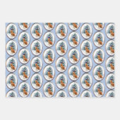 Irish Terrier Christmas Geschenkpapier Set (Vorderseite 3)