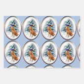 Irish Terrier Christmas Geschenkpapier Set (Vorderseite)