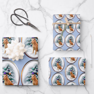 Irish Terrier Christmas Geschenkpapier Set