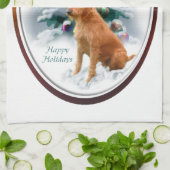 Irish Terrier Christmas Geschirrtuch (Gefaltet)