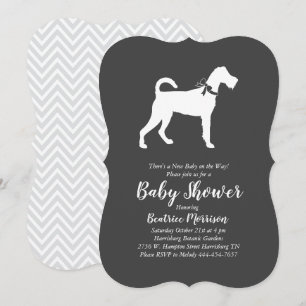 Irish Terrier Dog Baby Shower Gender Neutral Einladung