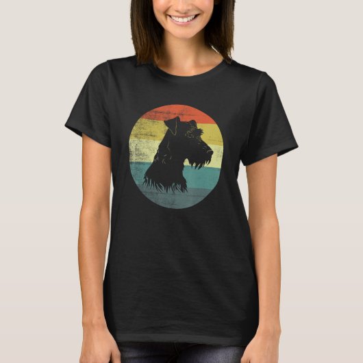 Irish Terrier Dog Retro Style T-Shirt (Vorderseite)