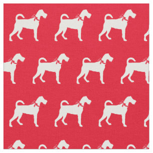 Irish Terrier Dog Silhouette Pet Red Stoff