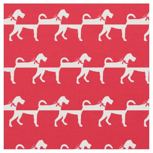 Irish Terrier Dog Silhouette Pet Red Stoff (Nahaufnahme)