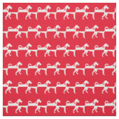 Irish Terrier Dog Silhouette Pet Red Stoff (Muster)
