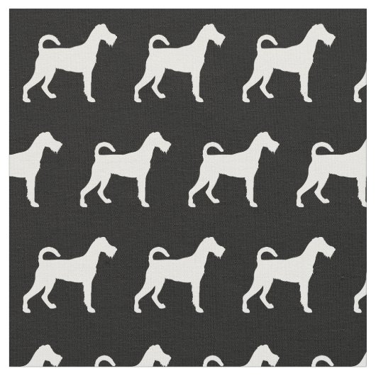 Irish Terrier Dog Silhouette Pet Stoff (Nahaufnahme)