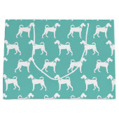 Irish Terrier Doppy Puppy Große Geschenktüte (Vorderseite)