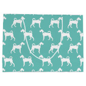 Irish Terrier Doppy Puppy Große Geschenktüte (Rückseite)