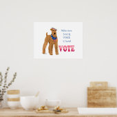 Irish Terrier Elections Poster (Küche)