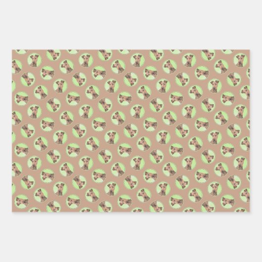 Irish Terrier Geschenkpapier Set (Vorderseite 3)