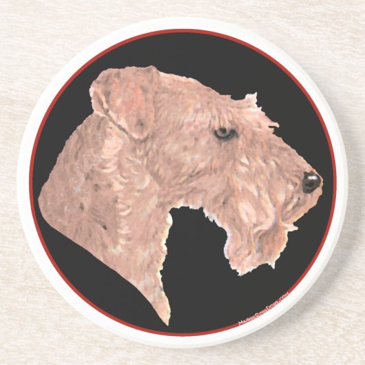 Irish Terrier Getränkeuntersetzer (Vorne)
