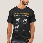 Irish Terrier Guide to Training Dog Obedience T-Shirt (Vorderseite)