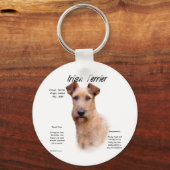 Irish Terrier History Design Schlüsselanhänger (Vorderseite)