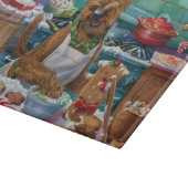 Irish Terrier Holiday Baking: Festliche Weihnachte Schneidebrett (Ecke)