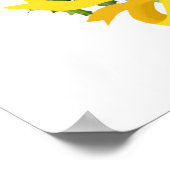 Irish Terrier Holly Wreath Poster (Ecke)