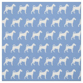 Irish Terrier Hund Silhouette Pet Light Blue Stoff (Muster)