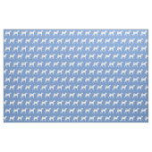 Irish Terrier Hund Silhouette Pet Light Blue Stoff (Fat Quarter (45,7 x 55,9 cm))
