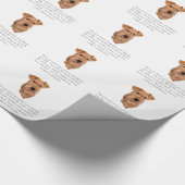 Irish Terrier Keepake - Männlich Geschenkpapier (Ecke)