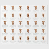 Irish Terrier Keepake - Männlich Geschenkpapier (Flach)