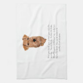 Irish Terrier Keepake - Männlich Küchentuch (Vertikal)