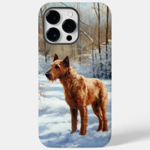 Irish Terrier Lass es schneien Weihnachten Case-Mate iPhone 14 Pro Max Hülle