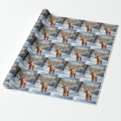 Irish Terrier Let It Snow Weihnachten Geschenkpapier (Ungerollt)