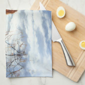 Irish Terrier Let It Snow Weihnachten Geschirrtuch (Viertel Falte)