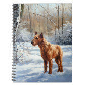 Irish Terrier Let It Snow Weihnachten Notizblock (Vorderseite)