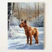 Irish Terrier Let It Snow Weihnachten Planer (Rückseite)