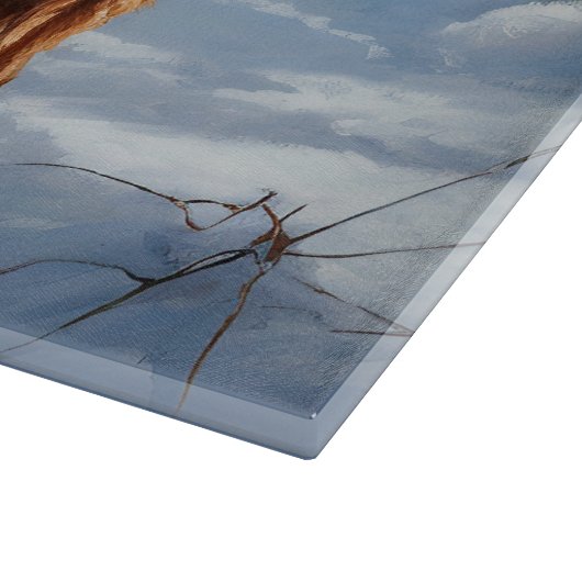 Irish Terrier Let It Snow Weihnachten Schneidebrett (Ecke)