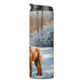 Irish Terrier Let It Snow Weihnachten Thermosbecher (Nach rechts gedreht)