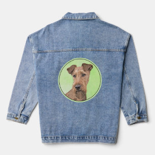Irish-Terrier-Malerei - Süße originelle Hundekunst Jeansjacke