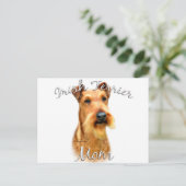 Irish Terrier Mama 2 Postkarte (Stehend Vorderseite)