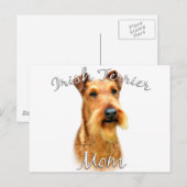 Irish Terrier Mama 2 Postkarte (Vorne/Hinten)