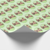 Irish Terrier Painting - Niedliche Hundekunst Geschenkpapier (Ecke)
