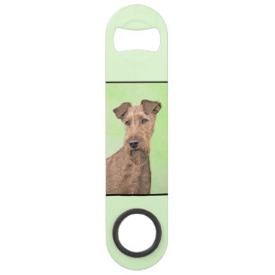 Irish Terrier Painting - Niedliche Hundekunst Speed Flaschenöffner